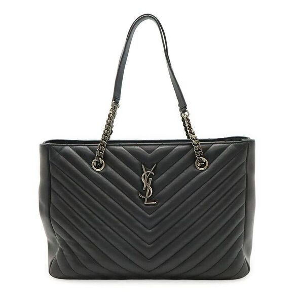 Yves Saint Laurent Leather V-Stitch Chain Shoulder Bag - Picture 1 of 8
